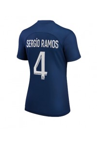 Paris Saint-Germain Sergio Ramos #4 Voetbaltruitje Thuis tenue Dames 2022-23 Korte Mouw